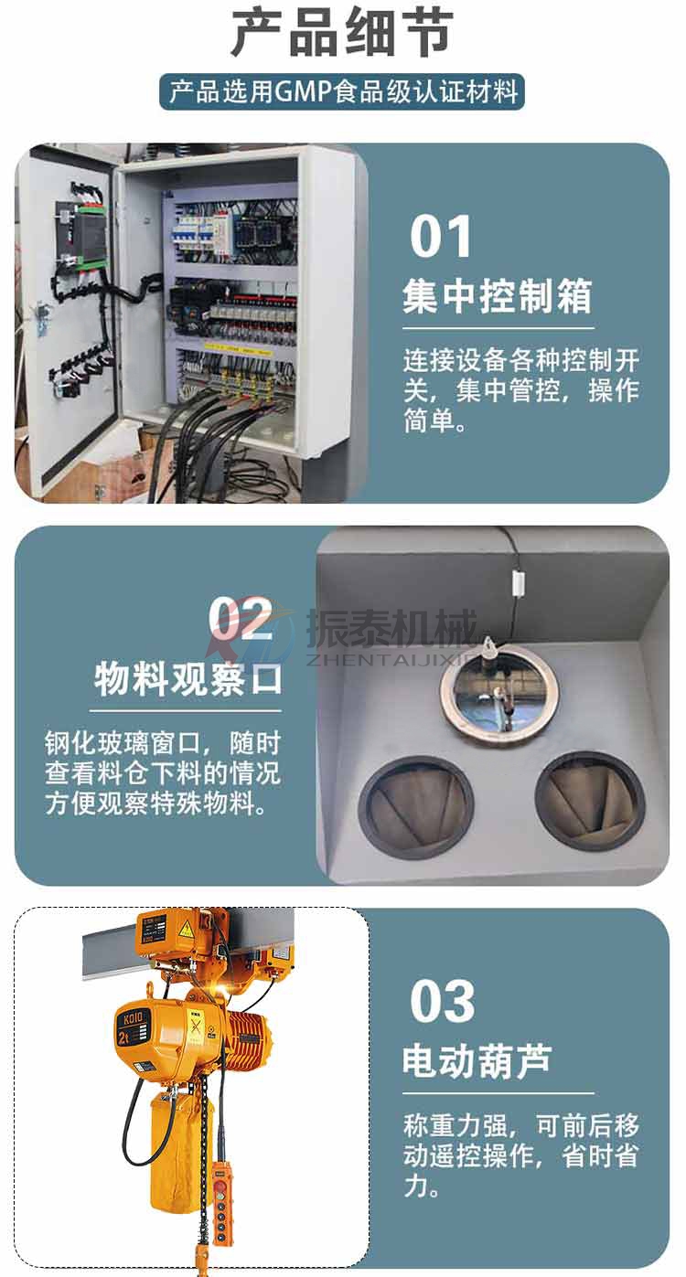 鈦白粉噸袋拆包機細節